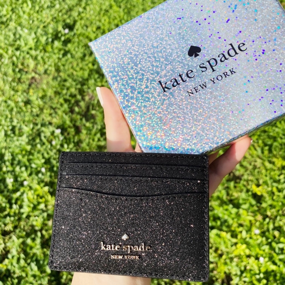 NewInBox Kate Spade Glitter Cardholder - Picture 1 of 4